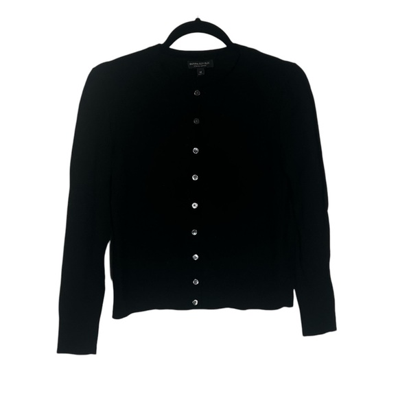 Banana Republic Sweaters - Banana Republic Black Wool Cardigan Size Medium Stretch Comfy Office